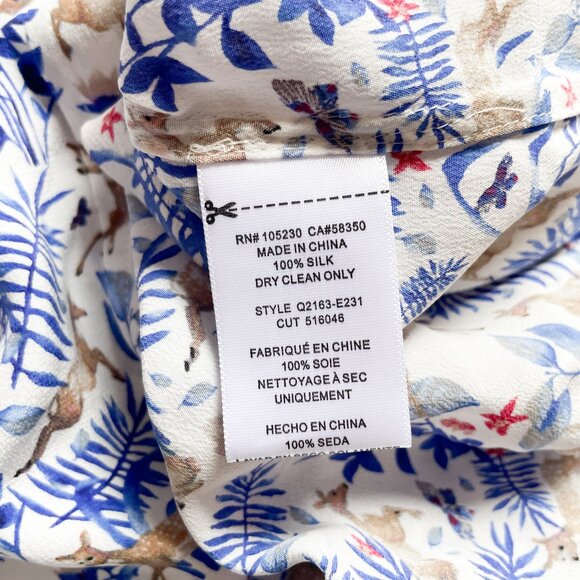 Equipment Slim Signature Silk Shirt Nature White Size Small NEW NWT - Picture 6 of 8